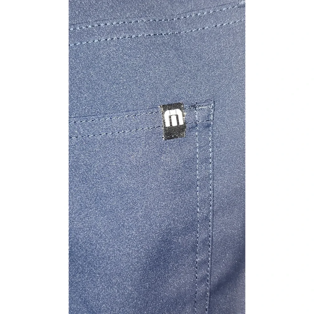 Travis Mathew Chino Golf Pant Mens Navy Blue Slim Fit Performance Trousers 32x30